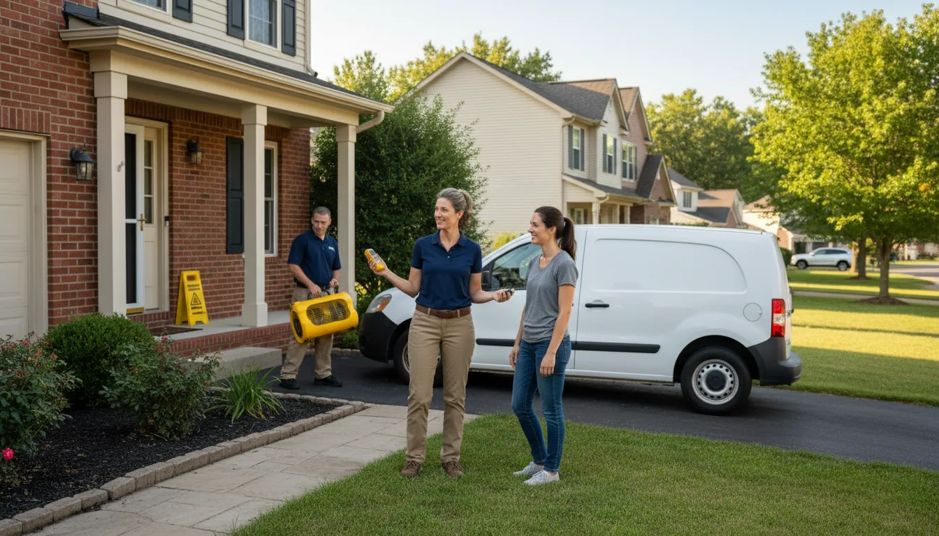 Residential water damage restoration in West Warwick, RI